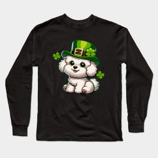 St Patricks Day Bichon Frise Long Sleeve T-Shirt